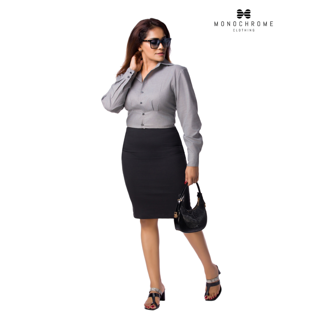 High Rise Pencil Skirt